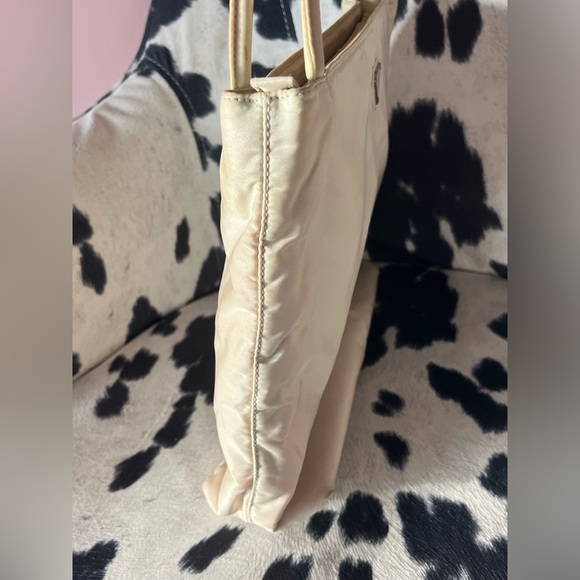 Prada Cream Nylon Shoulder Bag - Picture 3 of 16